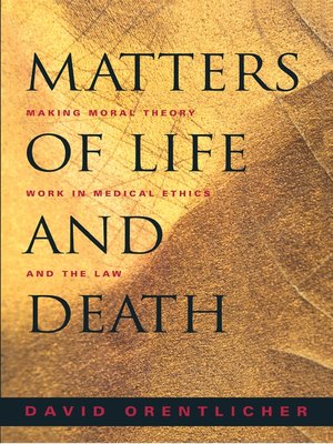 cover image of Matters of Life and Death